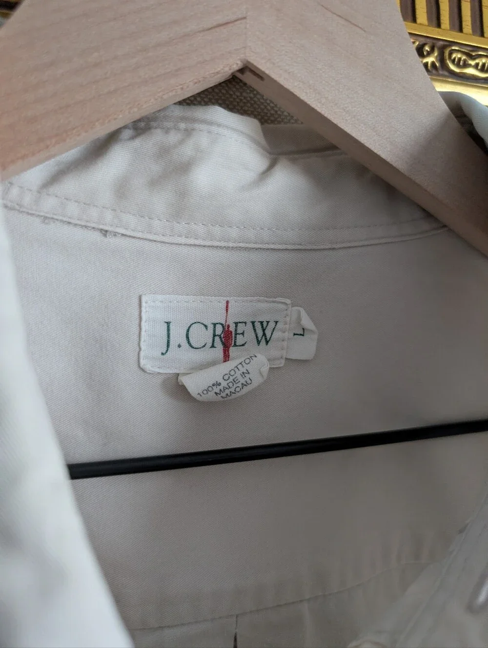 J. Crew Off-White Button-Down Shirt